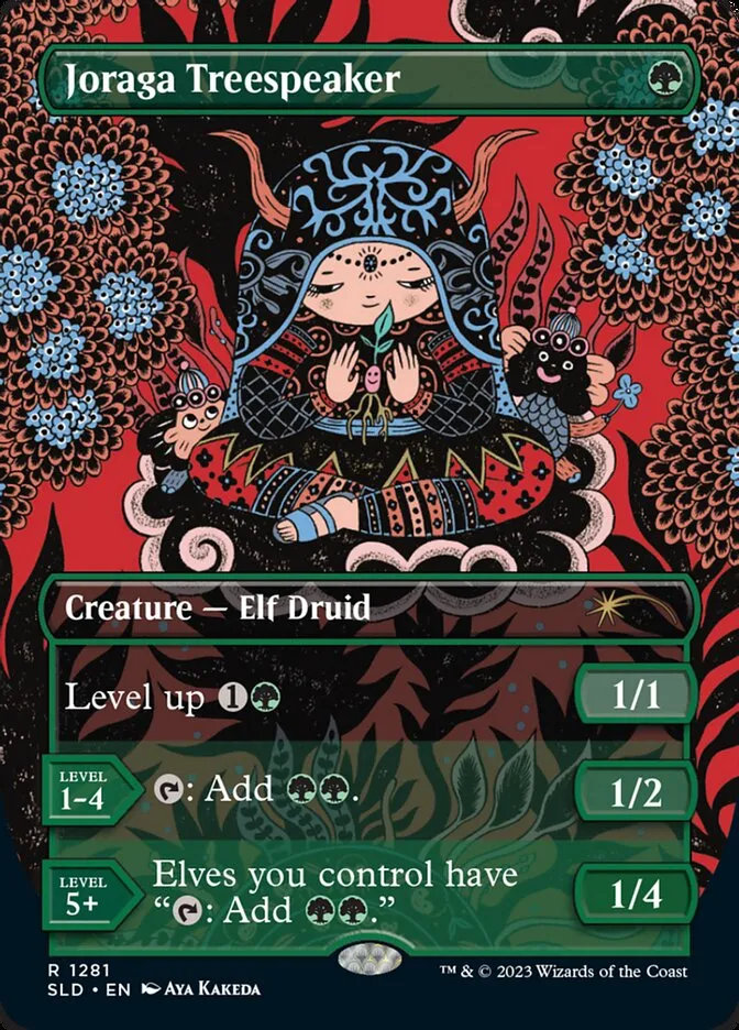 2019 Secret Lair Drop Joraga Treespeaker #1281 rare card image