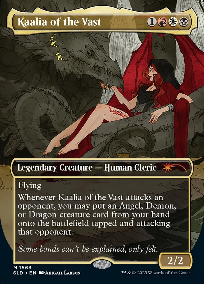 2019 Secret Lair Drop Kaalia of the Vast #1563 mythic card image