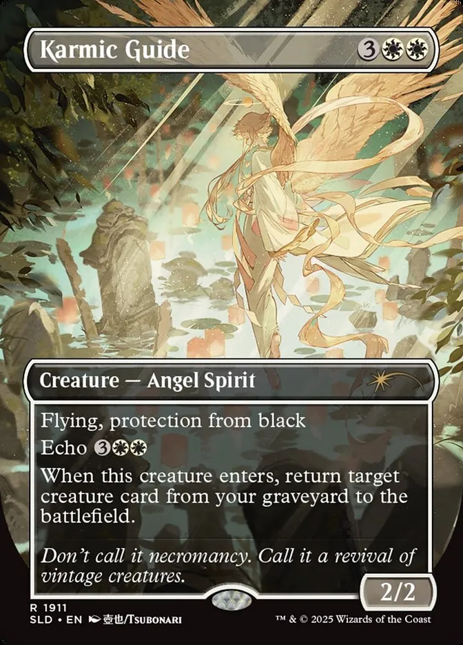 2019 Secret Lair Drop Karmic Guide #1911 rare card image