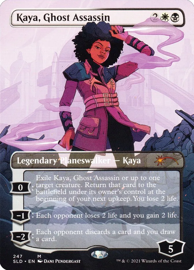 2019 Secret Lair Drop Kaya, Ghost Assassin mythic #247 mythic card image