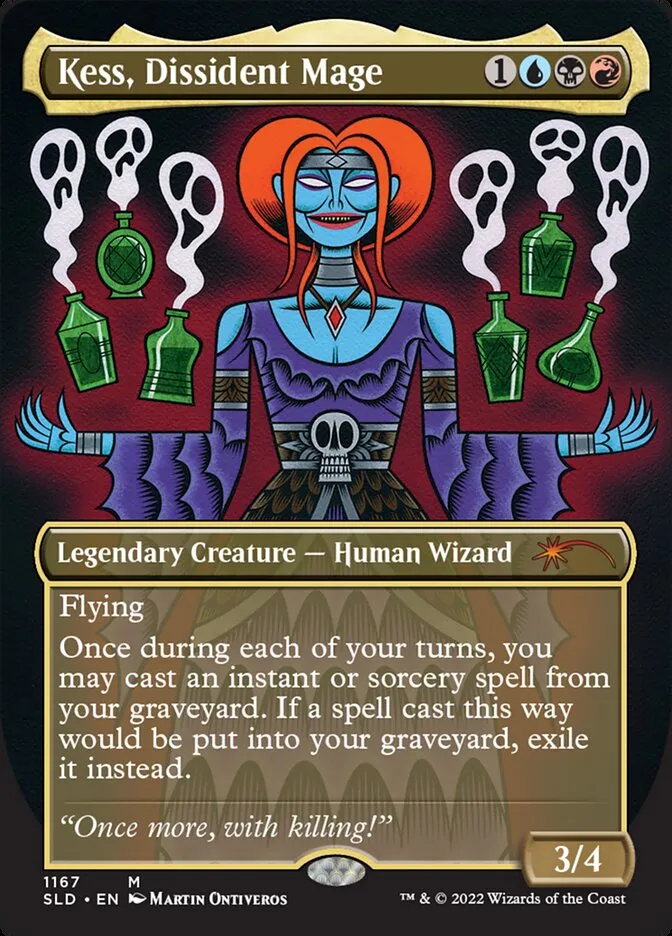 2019 Secret Lair Drop Kess, Dissident Mage #1167 mythic card image
