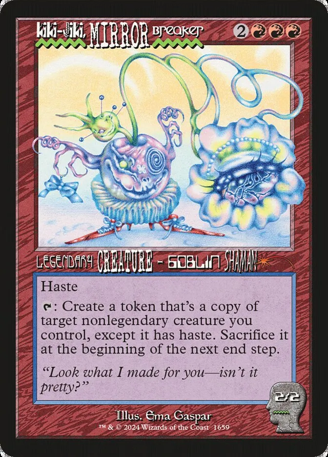 2019 Secret Lair Drop Kiki-Jiki, Mirror Breaker [Rainbow Foil] mythic #1659 mythic card image