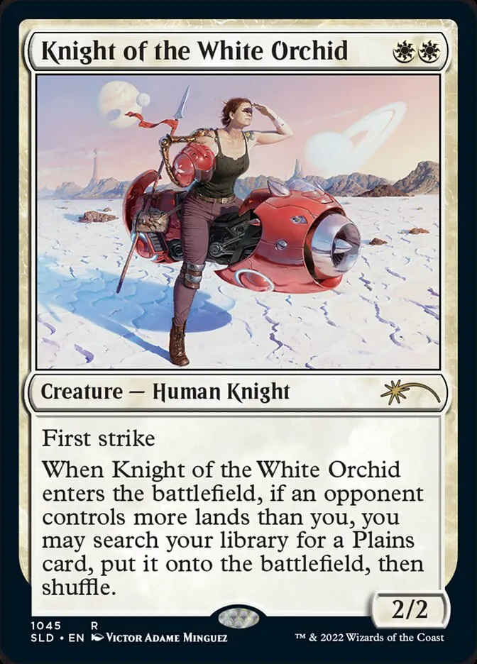 2019 Secret Lair Drop Knight of the White Orchid #1045 rare card image