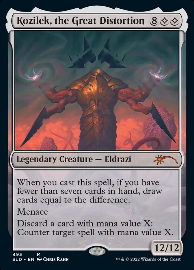 2019 Secret Lair Drop Kozilek, the Great Distortion [Foil] mythic #493 mythic card image