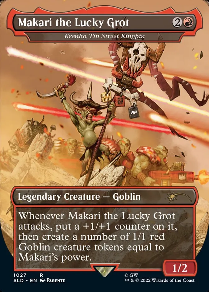 2019 Secret Lair Drop Krenko, Tin Street Kingpin #1027 rare card image