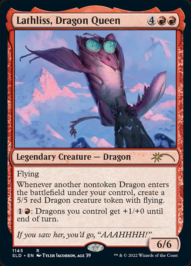 2019 Secret Lair Drop Lathliss, Dragon Queen #1145 rare card image