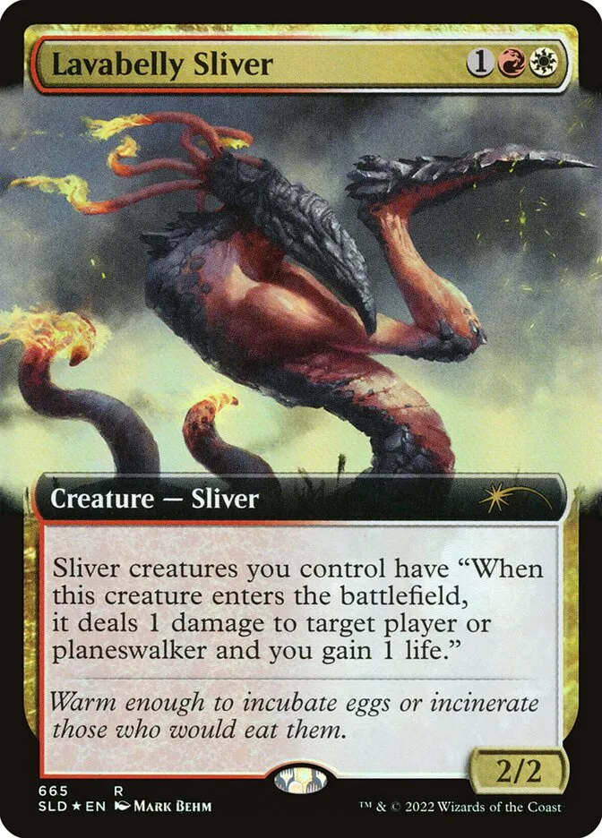 2019 Secret Lair Drop Lavabelly Sliver #665 rare card image