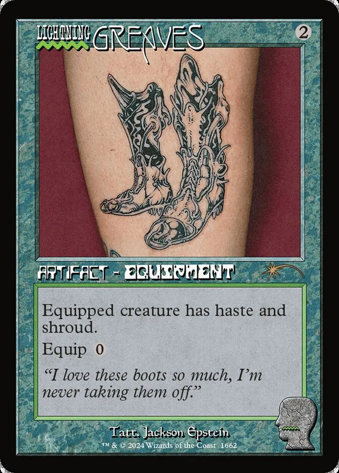 2019 Secret Lair Drop Lightning Greaves #1662 rare card image