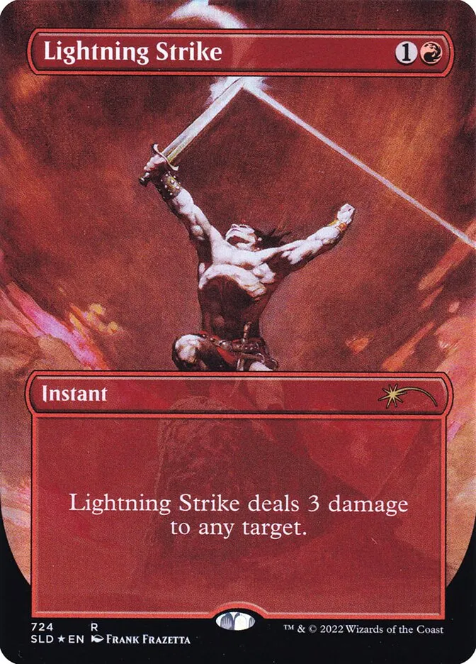 2019 Secret Lair Drop Lightning Strike #724 rare card image