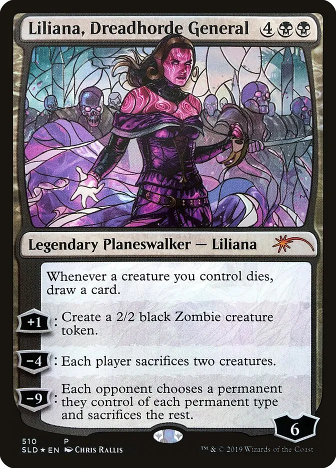 2019 Secret Lair Drop Liliana, Dreadhorde General #510 mythic card image