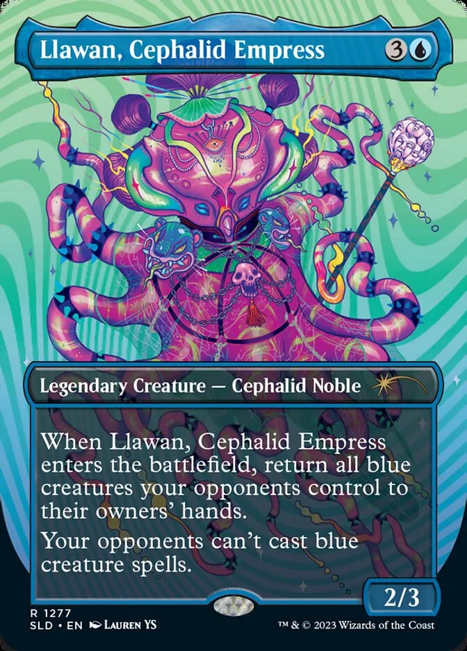 2019 Secret Lair Drop Llawan, Cephalid Empress #1277 rare card image