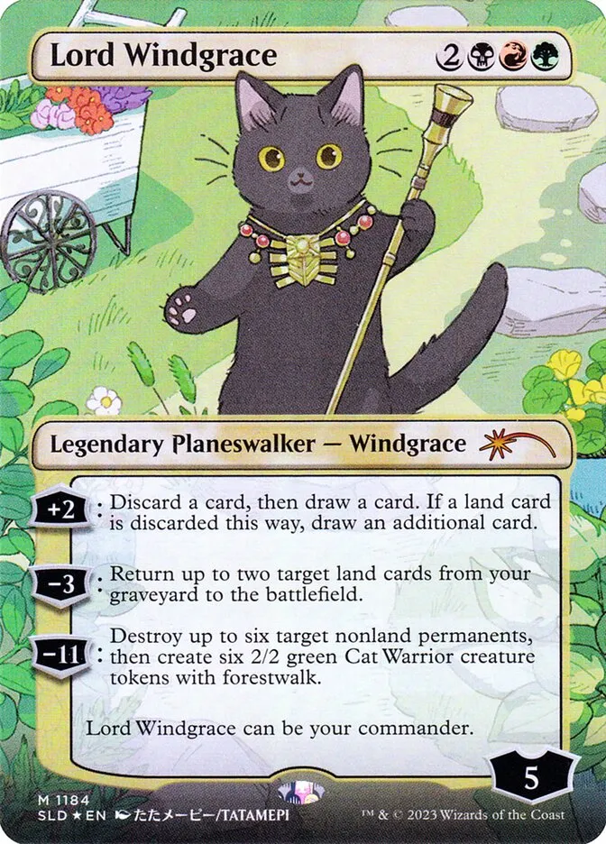 2019 Secret Lair Drop Lord Windgrace #1184 mythic card image
