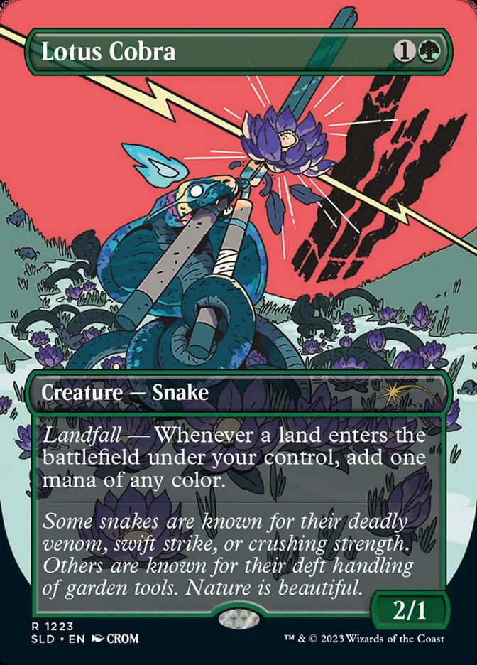 2019 Secret Lair Drop Lotus Cobra #1223 rare card image