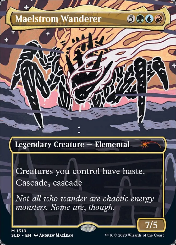 2019 Secret Lair Drop Maelstrom Wanderer #1319 mythic card image