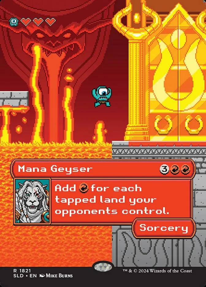 2019 Secret Lair Drop Mana Geyser #1821 rare card image