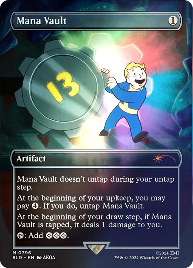 2019 Secret Lair Drop Mana Vault #796★ mythic card image