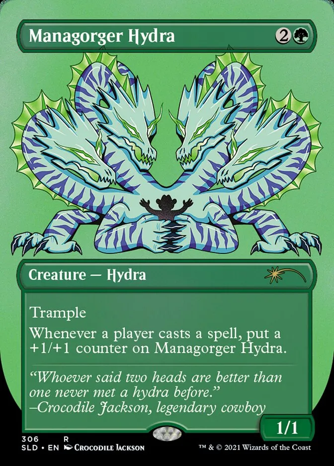 2019 Secret Lair Drop Managorger Hydra #306 rare card image