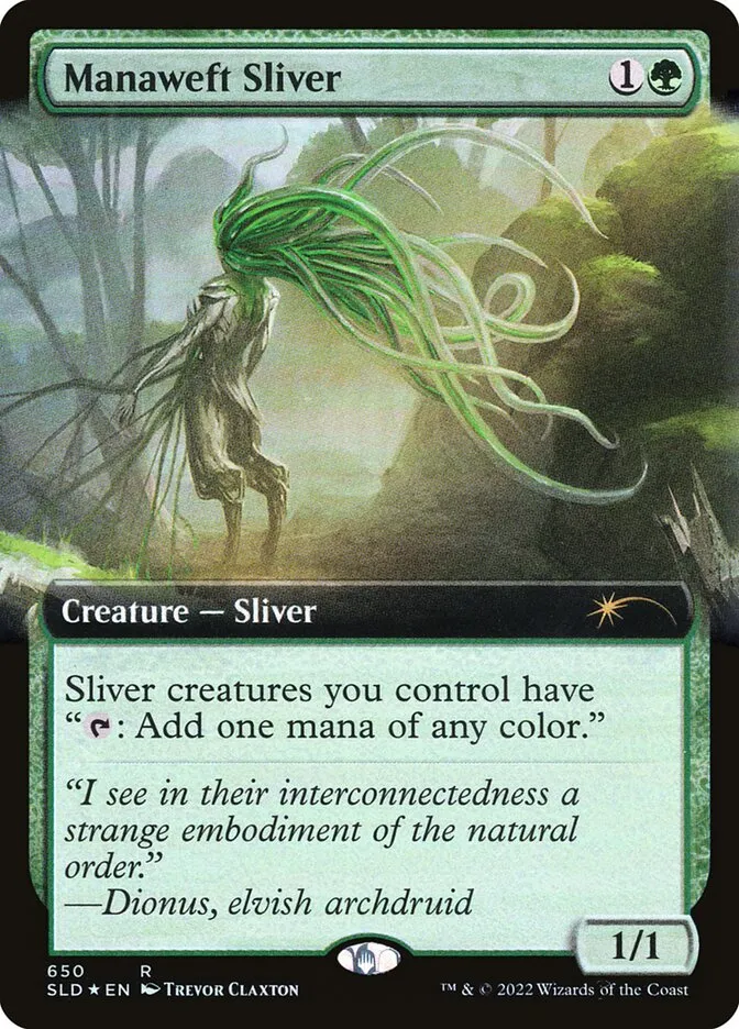 2019 Secret Lair Drop Manaweft Sliver #650 rare card image
