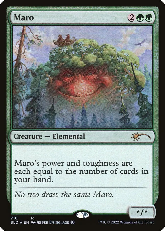 2019 Secret Lair Drop Maro #718 rare card image