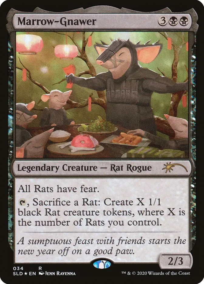 2019 Secret Lair Drop Marrow-Gnawer rare #34 rare card image