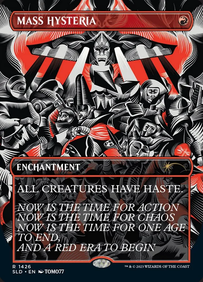2019 Secret Lair Drop Mass Hysteria #1426 rare card image