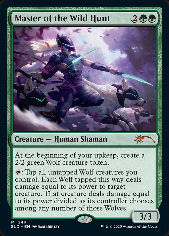 2019 Secret Lair Drop Master of the Wild Hunt #1249 mythic card image