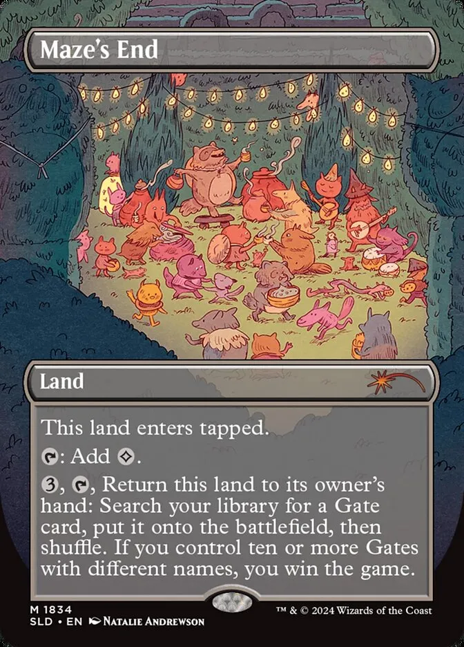 2019 Secret Lair Drop Maze's End #1834 mythic card image