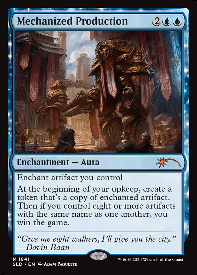 2019 Secret Lair Drop Mechanized Production #1841 mythic card image