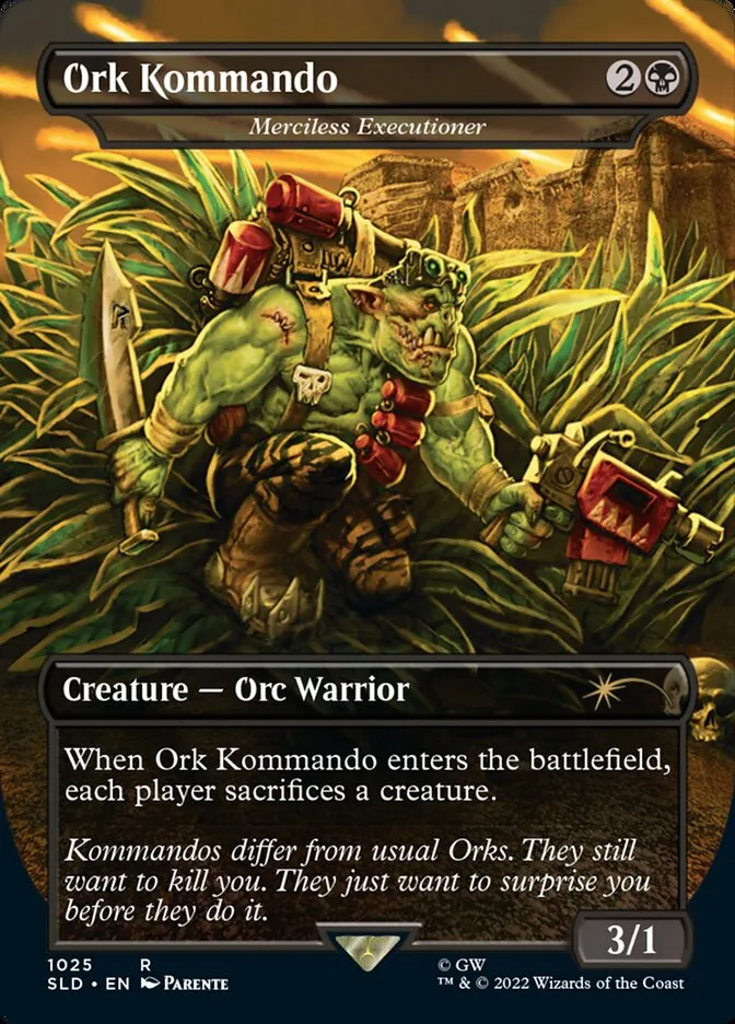 2019 Secret Lair Drop Merciless Executioner #1025 rare card image