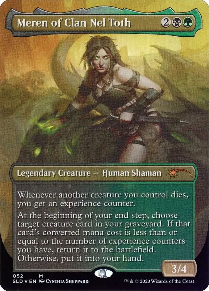 2019 Secret Lair Drop Meren of Clan Nel Toth mythic #52 mythic card image