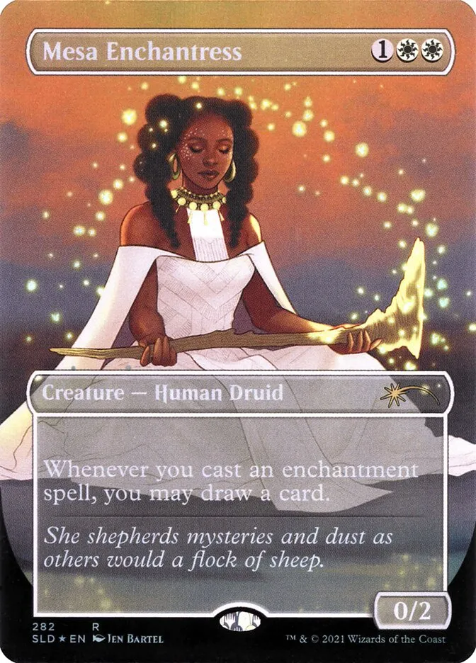 2019 Secret Lair Drop Mesa Enchantress #282 rare card image