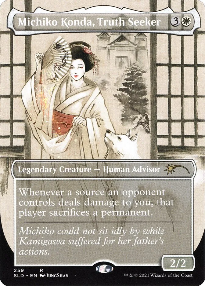 2019 Secret Lair Drop Michiko Konda, Truth Seeker #259 rare card image