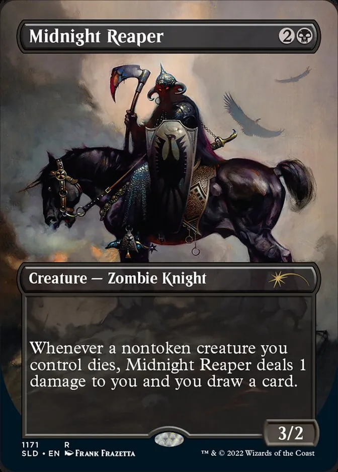 2019 Secret Lair Drop Midnight Reaper #1171 rare card image