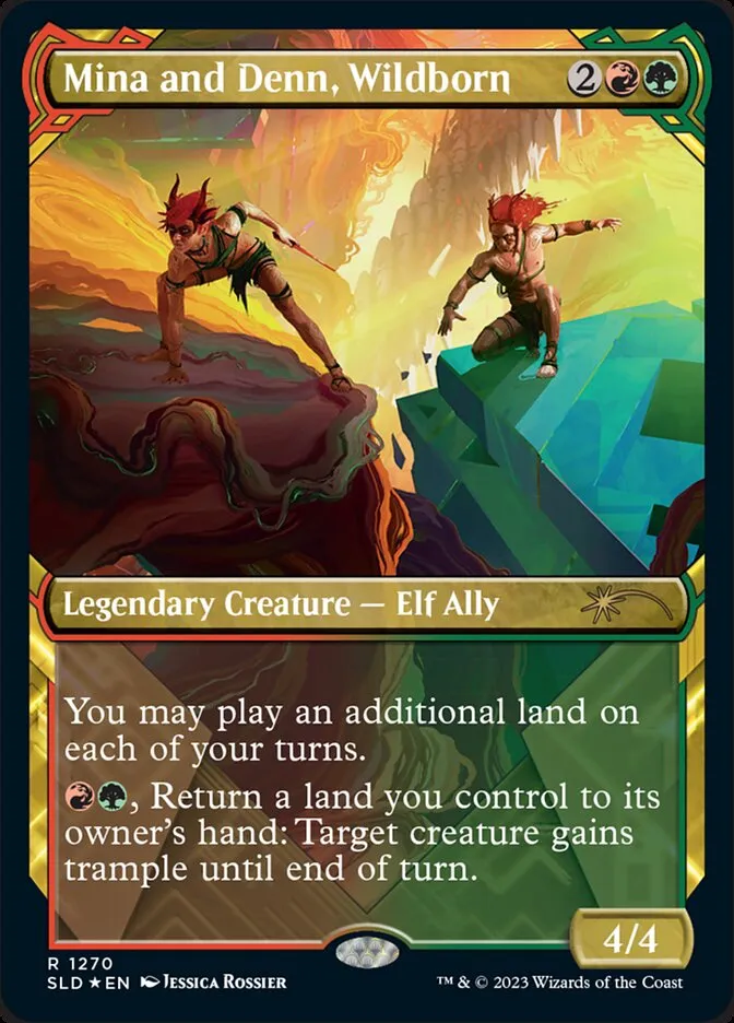 2019 Secret Lair Drop Mina and Denn, Wildborn #1270 rare card image