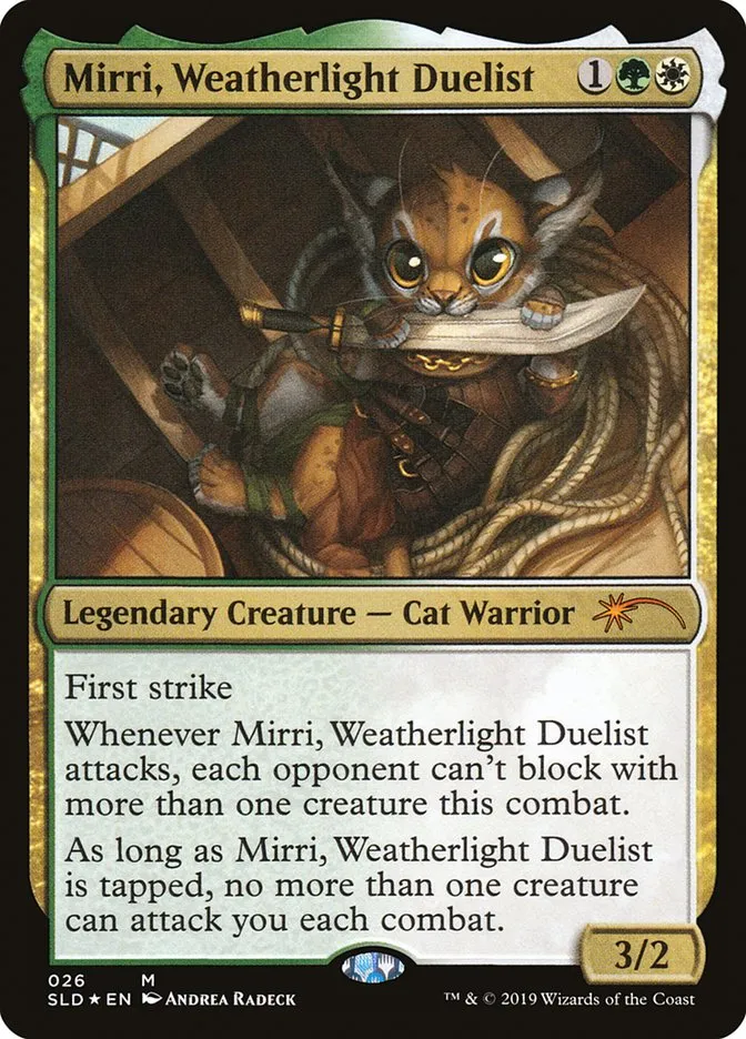 2019 Secret Lair Drop Mirri, Weatherlight Duelist mythic #26 mythic card image