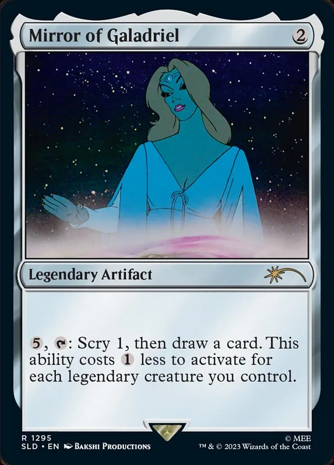 2019 Secret Lair Drop Mirror of Galadriel #1295 rare card image