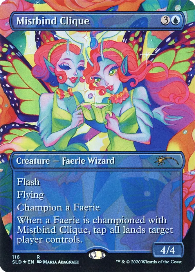2019 Secret Lair Drop Mistbind Clique #116 rare card image