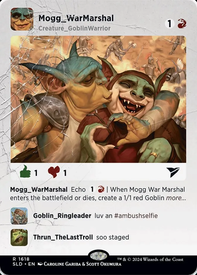 2019 Secret Lair Drop Mogg War Marshal #1618 rare card image