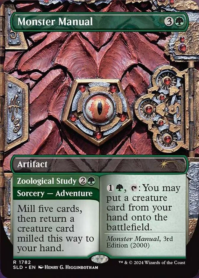 2019 Secret Lair Drop Monster Manual // Zoological Study [Rainbow Foil] rare #1782 rare card image