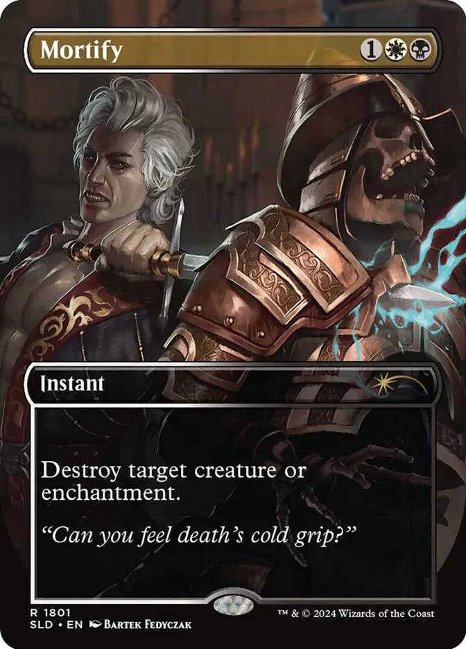 2019 Secret Lair Drop Mortify [Rainbow Foil] rare #1801 rare card image