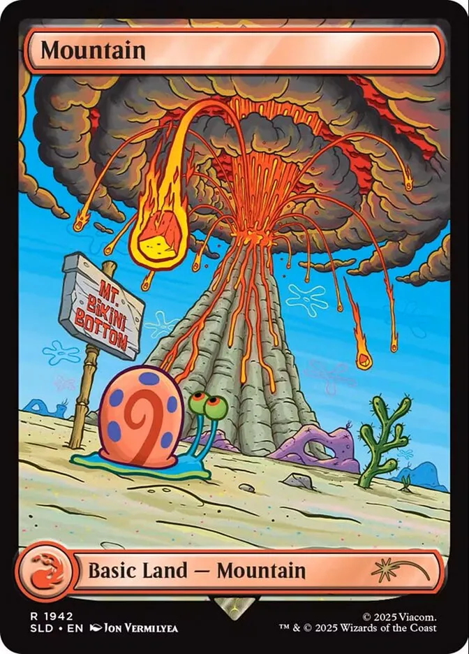 2019 Secret Lair Drop Mountain #1942 rare card image