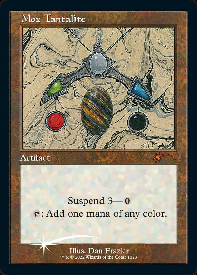 2019 Secret Lair Drop Mox Tantalite #1073 mythic card image
