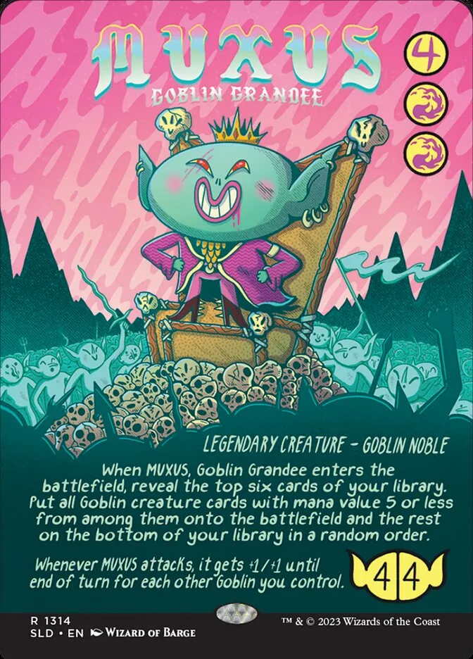 2019 Secret Lair Drop Muxus, Goblin Grandee #1314 rare card image