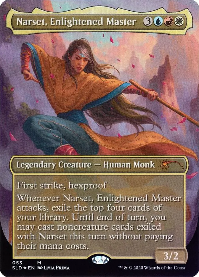 2019 Secret Lair Drop Narset, Enlightened Master mythic #53 mythic card image