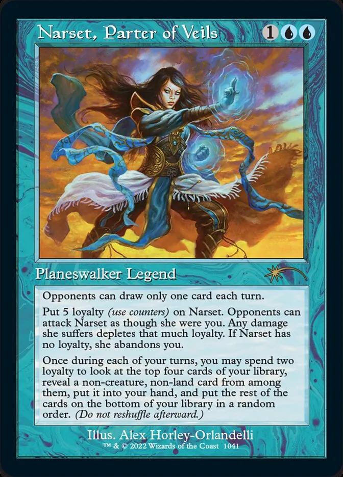 2019 Secret Lair Drop Narset, Parter of Veils #1041 rare card image