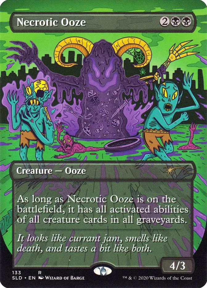 2019 Secret Lair Drop Necrotic Ooze #133 rare card image