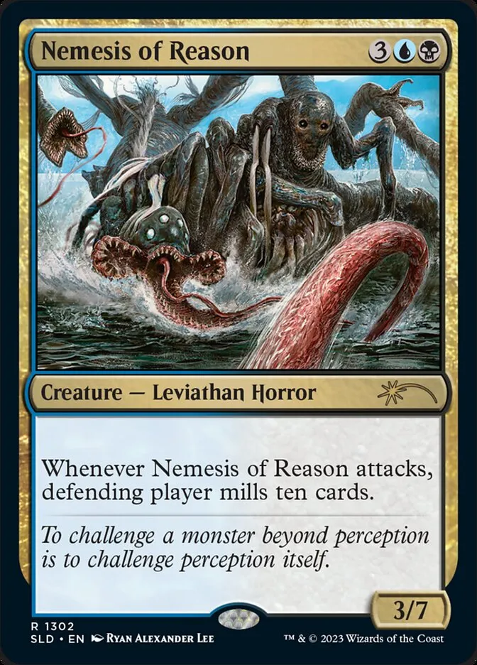 2019 Secret Lair Drop Nemesis of Reason #1302 rare card image