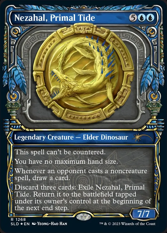 2019 Secret Lair Drop Nezahal, Primal Tide #1268 rare card image