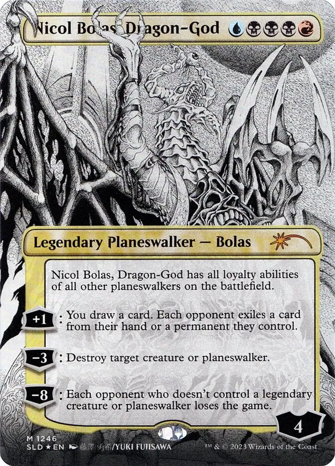 2019 Secret Lair Drop Nicol Bolas, Dragon-God #1246 mythic card image