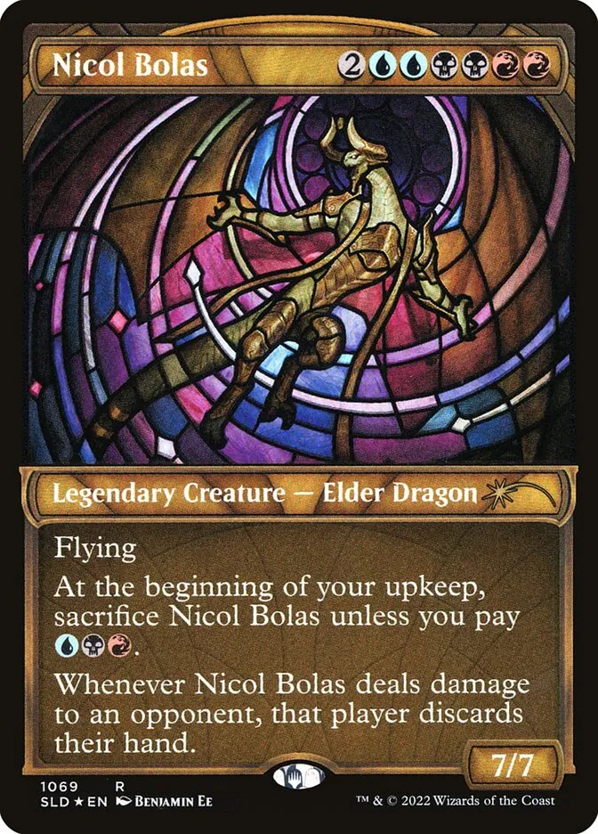 2019 Secret Lair Drop Nicol Bolas #1069 rare card image